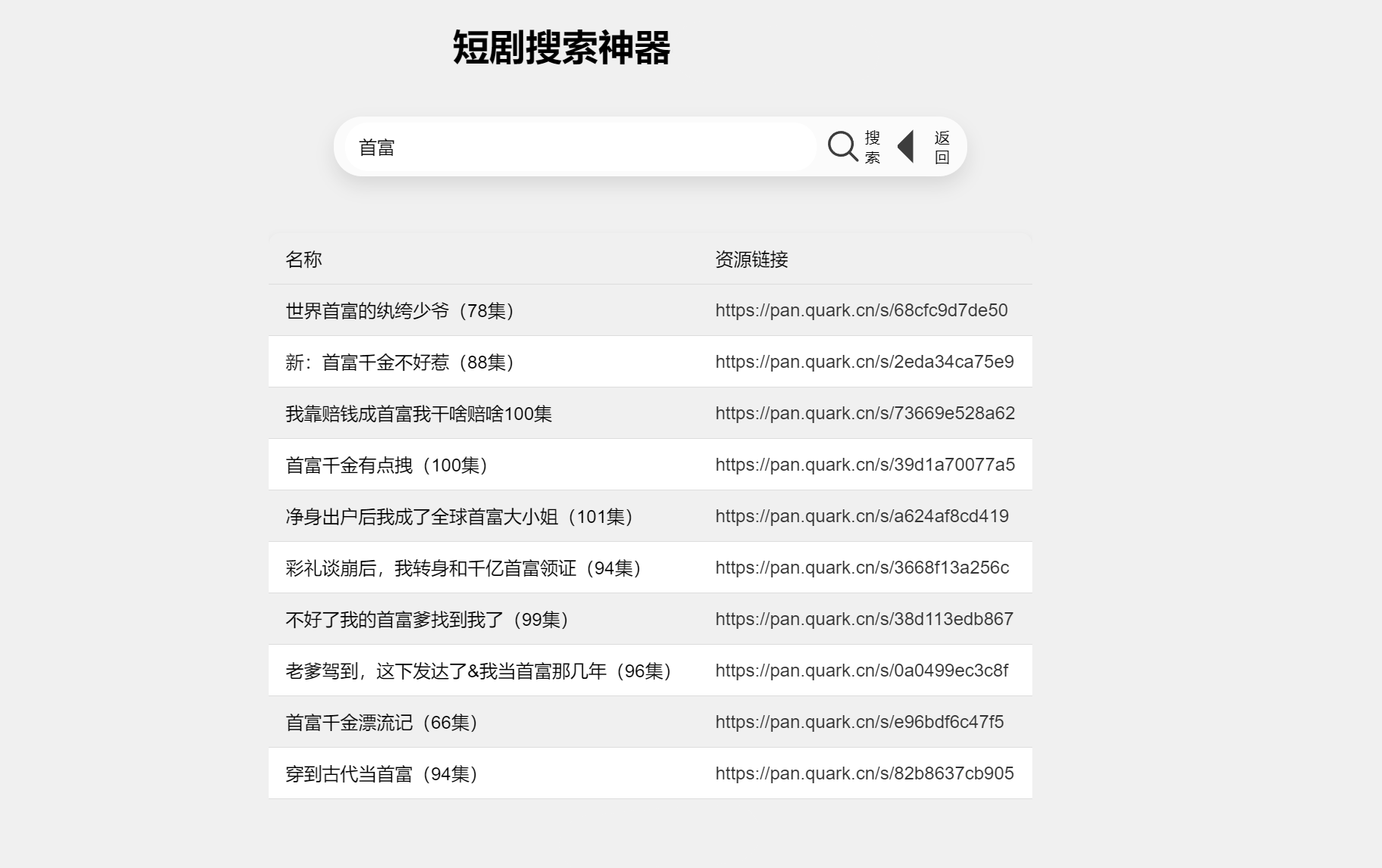 最火短剧在线搜索神器源码后台界面截图