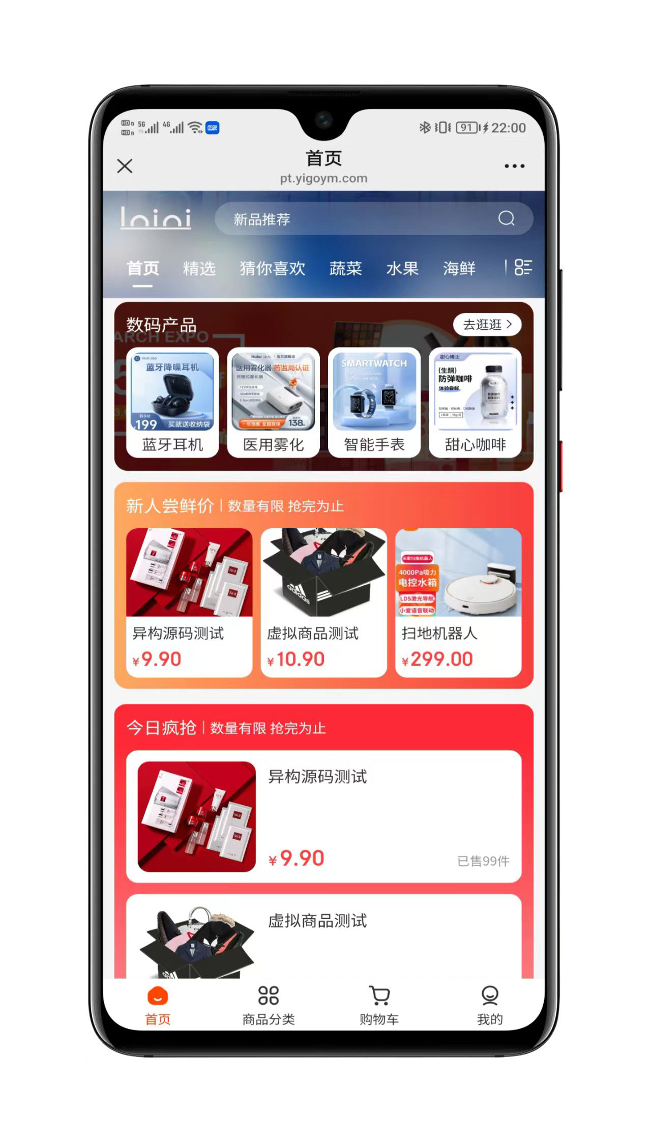 支付流程界面演示