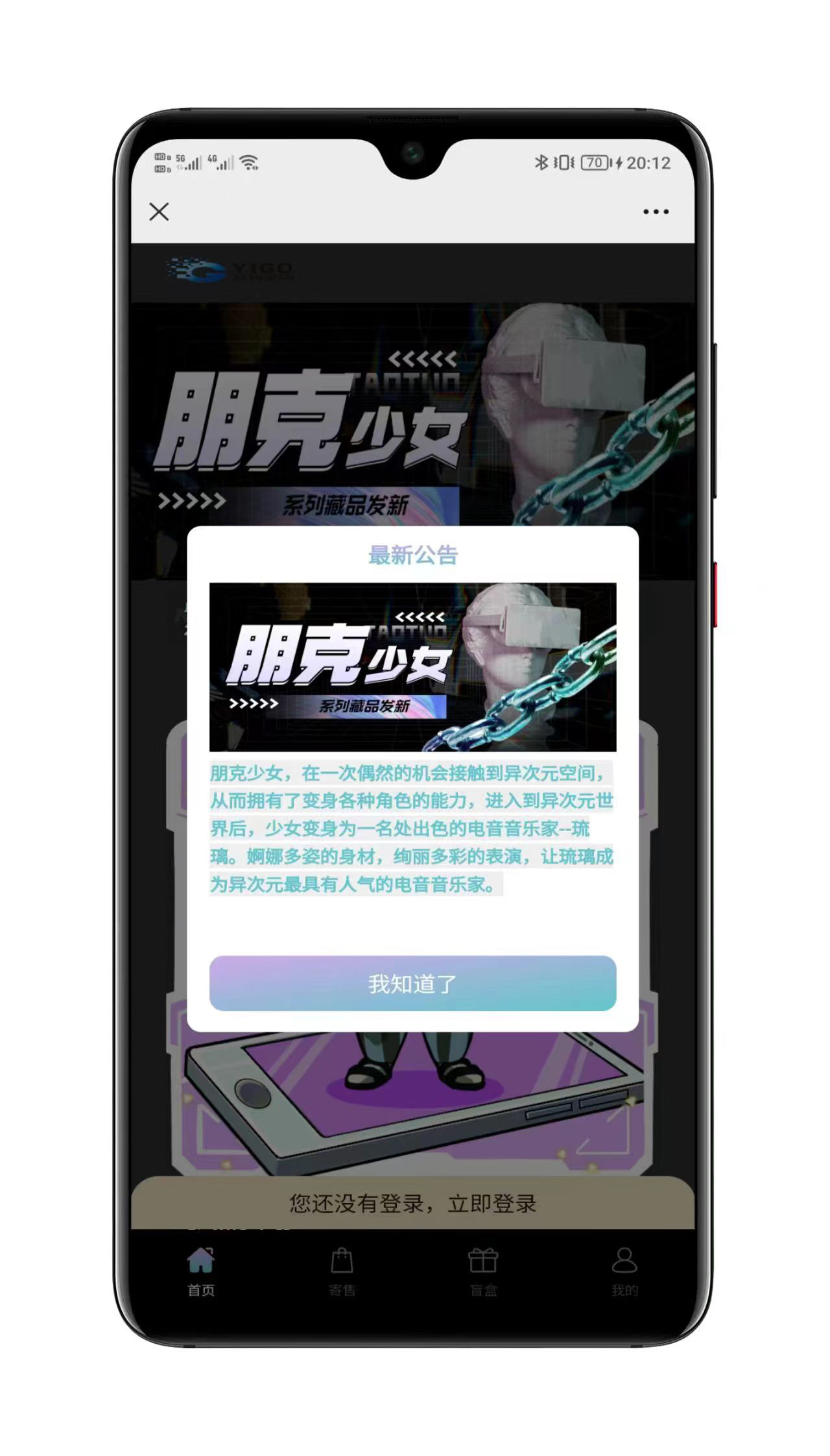 NFT数字藏品系统界面展示