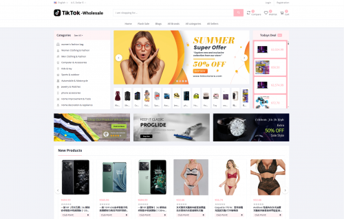 TikTok多语言商城系统源码+落地页搭建教程