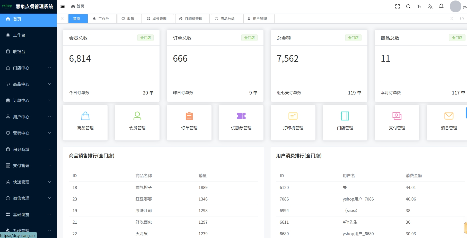 意象桌面扫码点餐系统小程序源码插图6